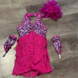 Girls Dance Costume Pink